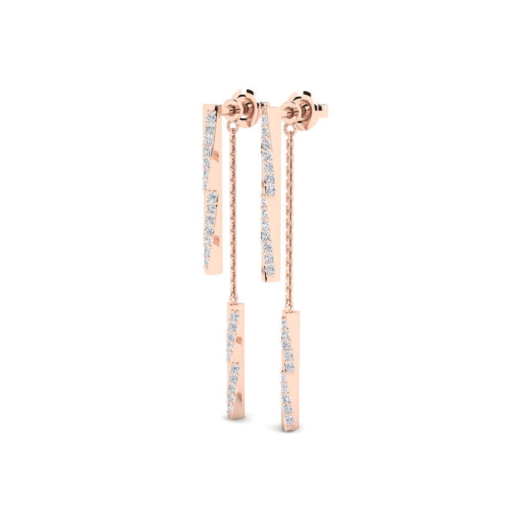 14k Rose Gold Women's Earring Vikasa