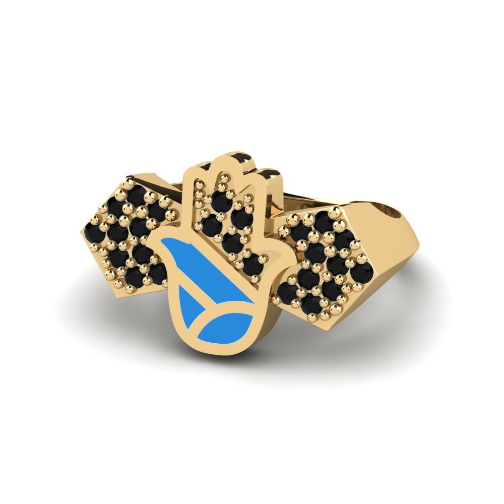 Schwarzer Onyx Pinker Ring Vikela