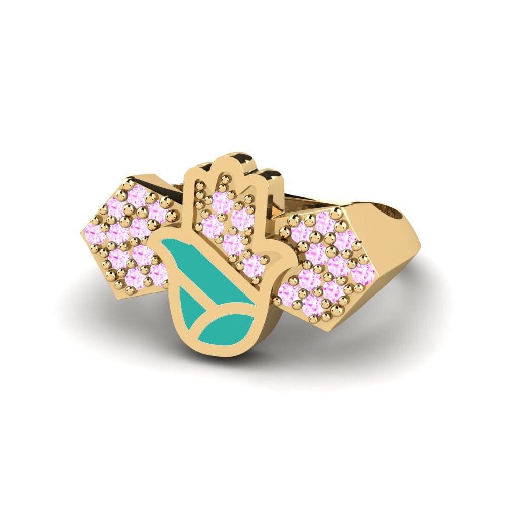Pink Sapphire Pinky Ring Vikela