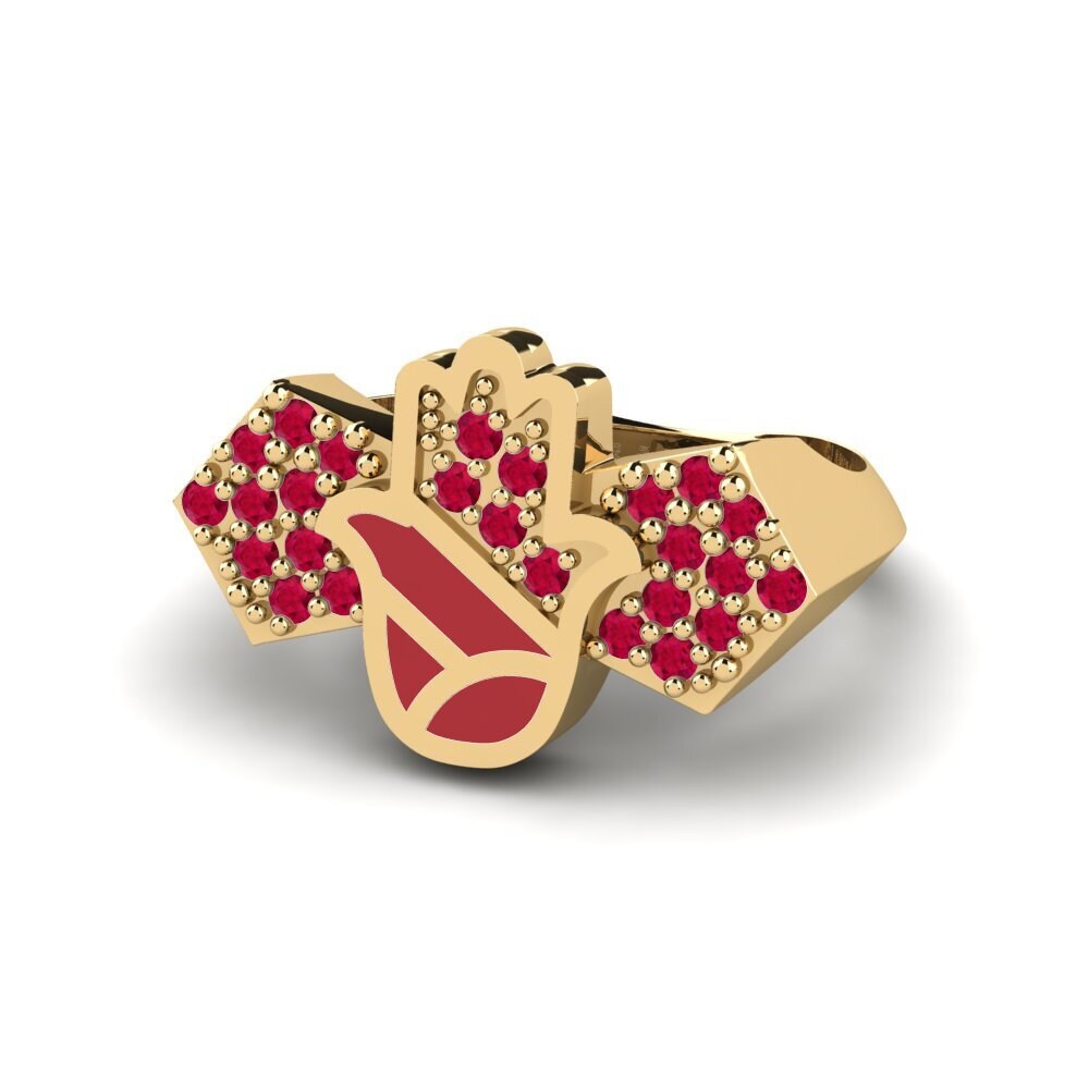 Rubin Pinker Ring Vikela