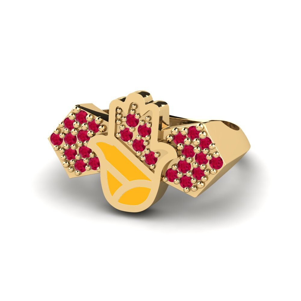 Rubin Pinker Ring Vikela