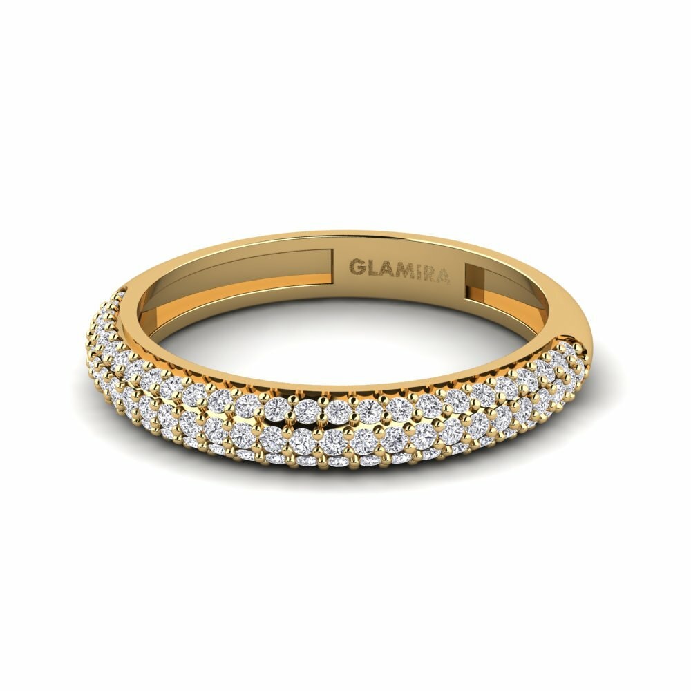 9k Yellow Gold Ring Vind - A
