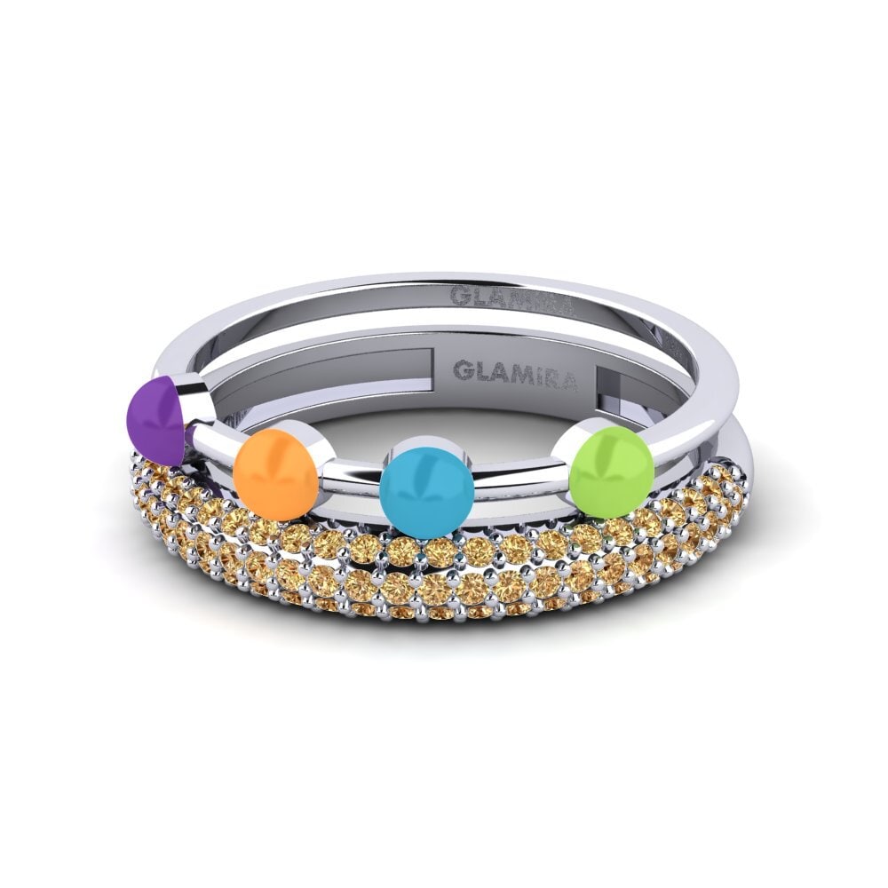 Brown Diamond Stackable Ring Vind