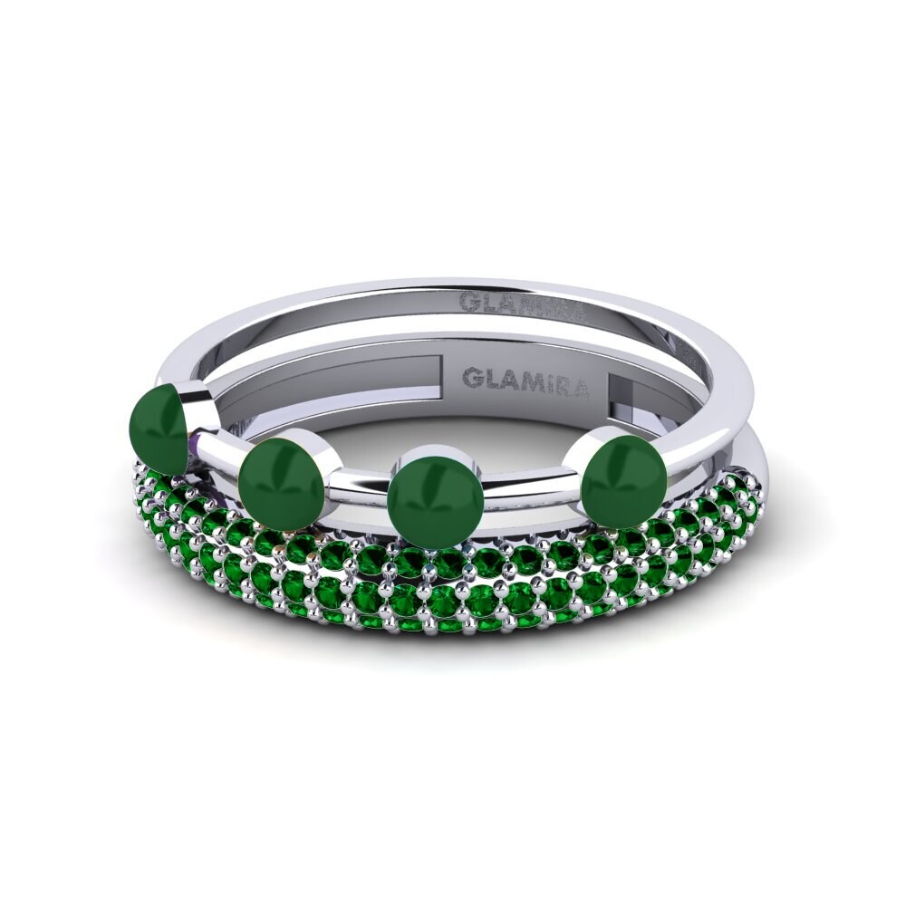 Zircone Verde Anello impilabile Vind