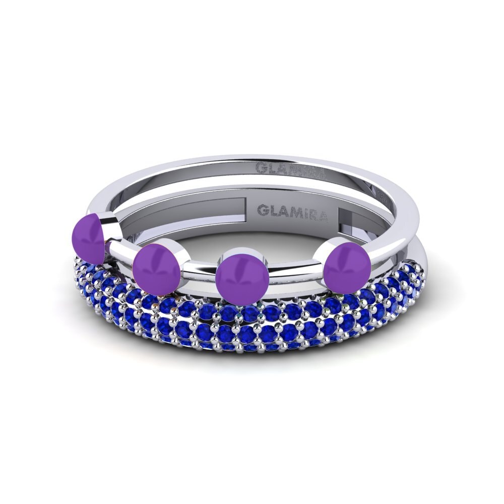 Zafiro Anillo apilable Vind