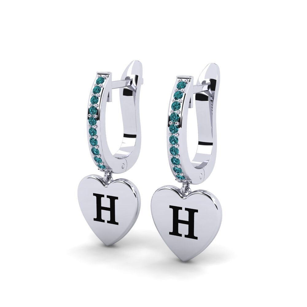 Blue Diamond Women's Earring Vingtieme - H