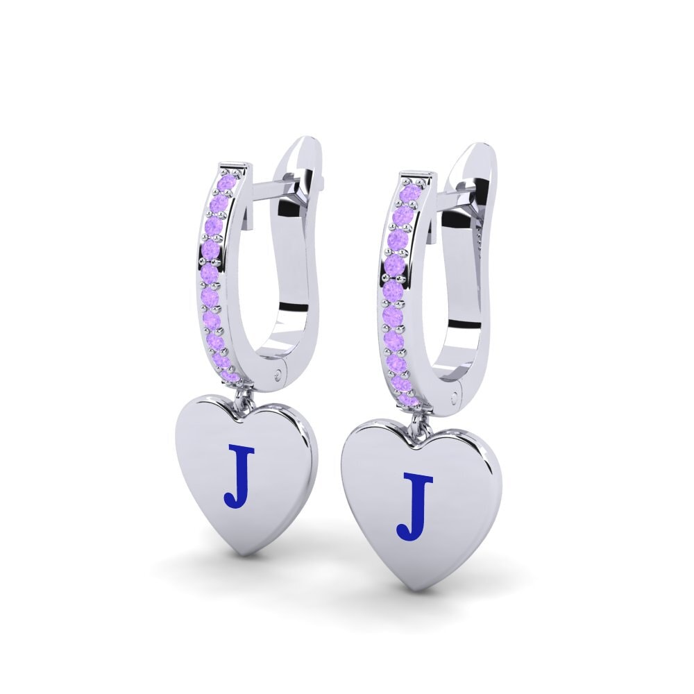 Amethyst Women's Earring Vingtieme - J