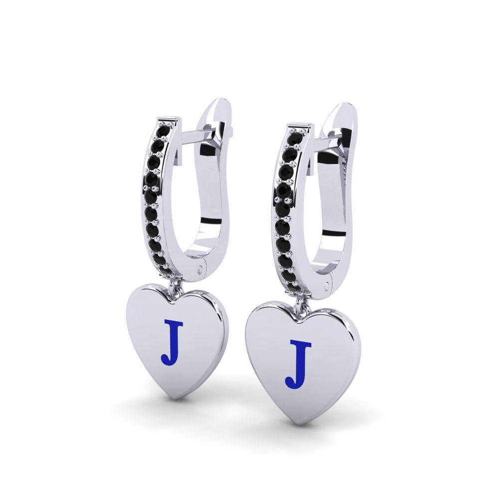 Black Sapphire Women's Earring Vingtieme - J