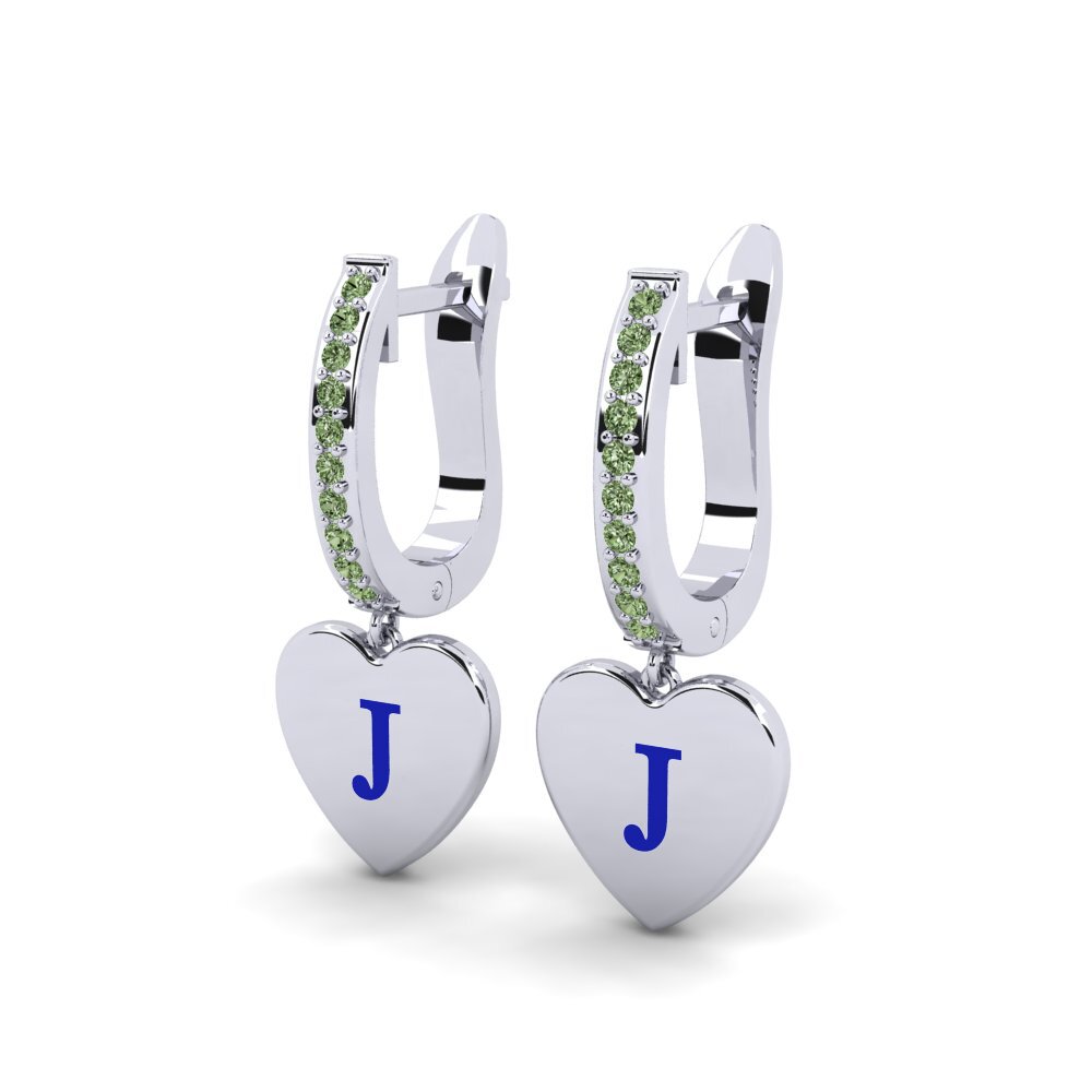 Green Diamond Women's Earring Vingtieme - J