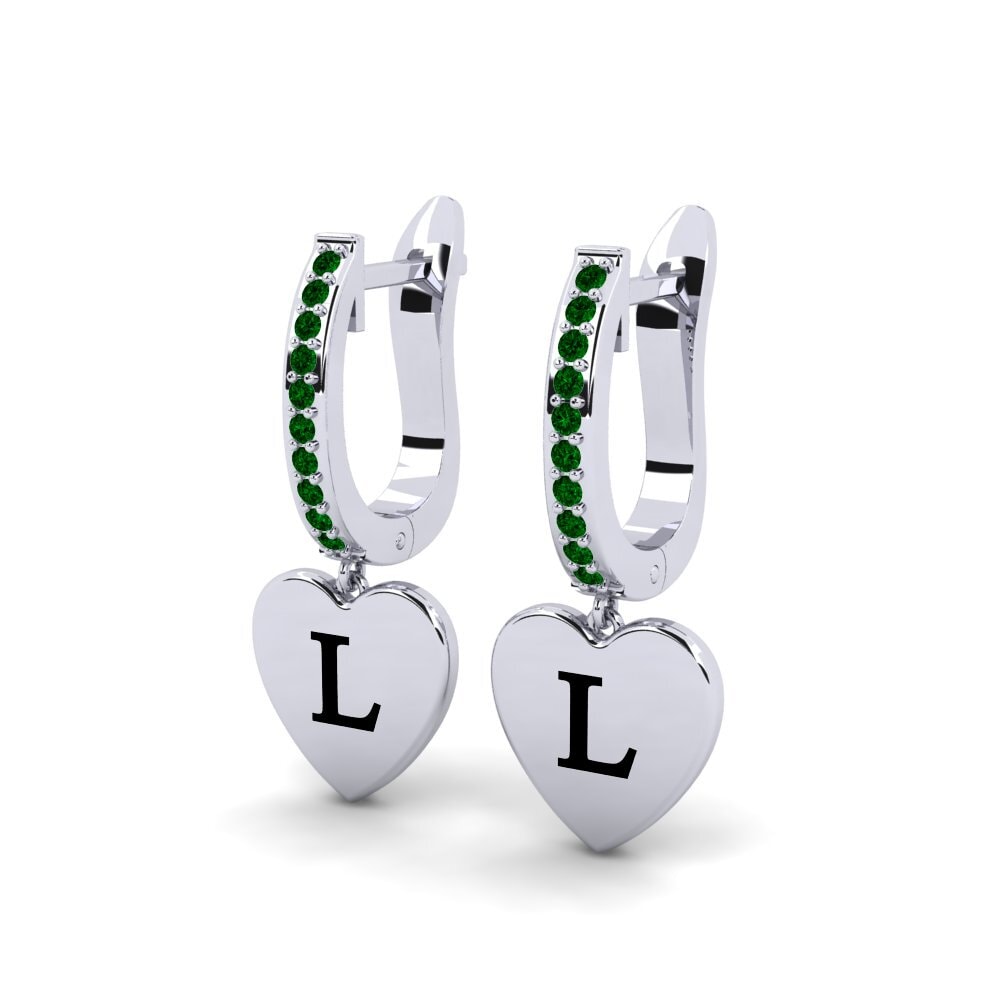 Green Zirconia Women's Earring Vingtieme - L