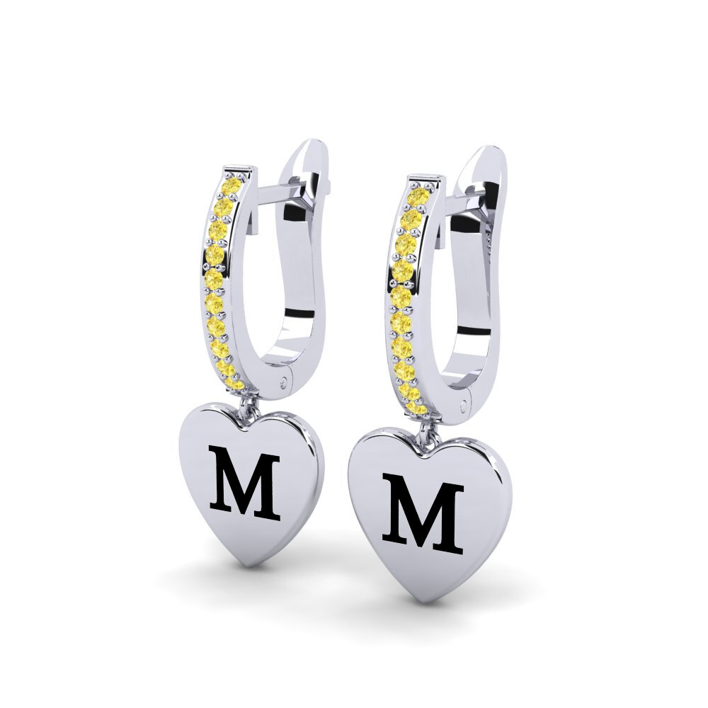 Yellow Sapphire Women's Earring Vingtieme - M