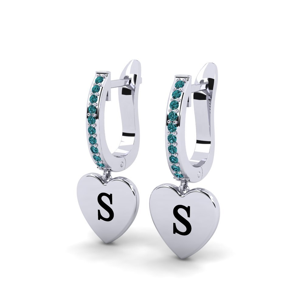 Blue Diamond Women's Earring Vingtieme - S