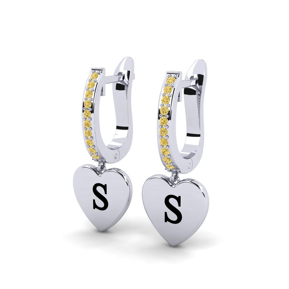 Yellow Diamond Women's Earring Vingtieme - S