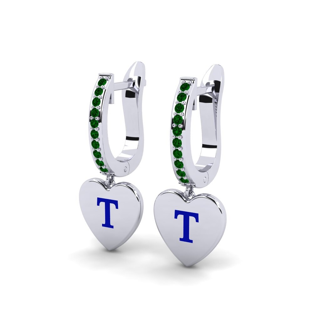 Green Zirconia Women's Earring Vingtieme - T