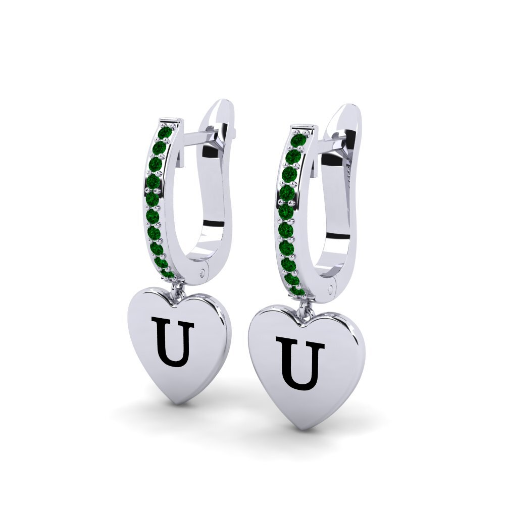 Green Zirconia Women's Earring Vingtieme - U