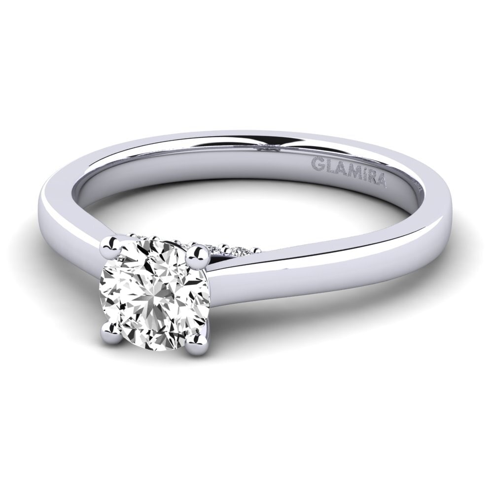 Moissanite Engagement Ring Violet 0.5 crt