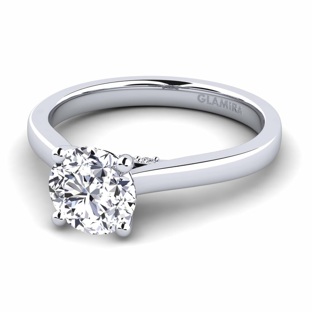1 Carat Engagement Ring Violet 1.0 crt