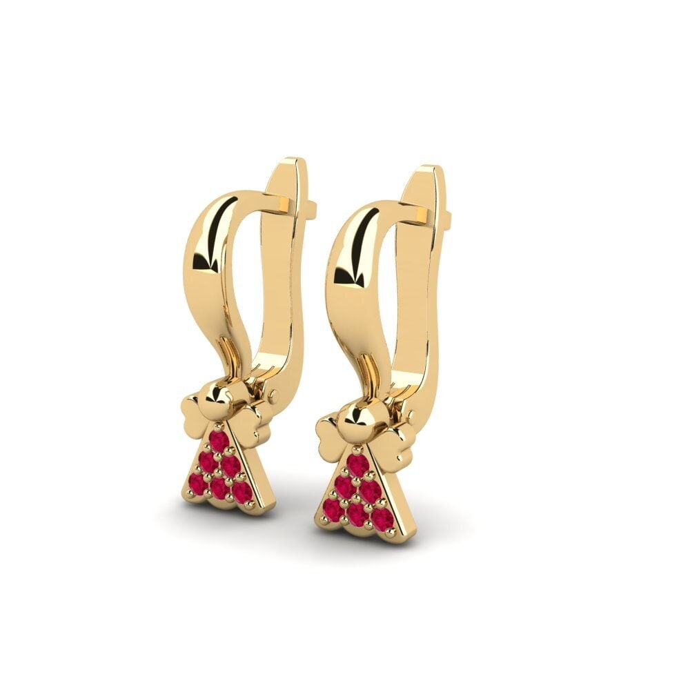 Ruby Kid's Earring Viragok
