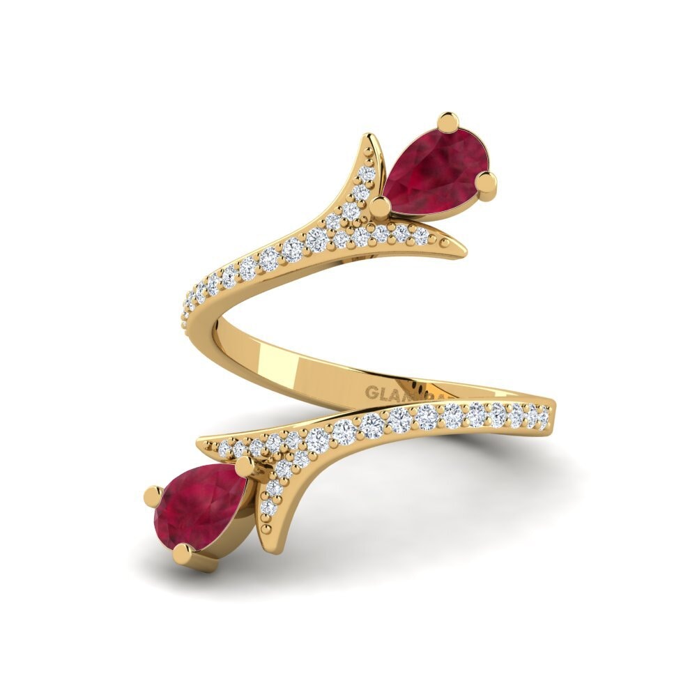 ruby SYLVIE Anel Viridescent