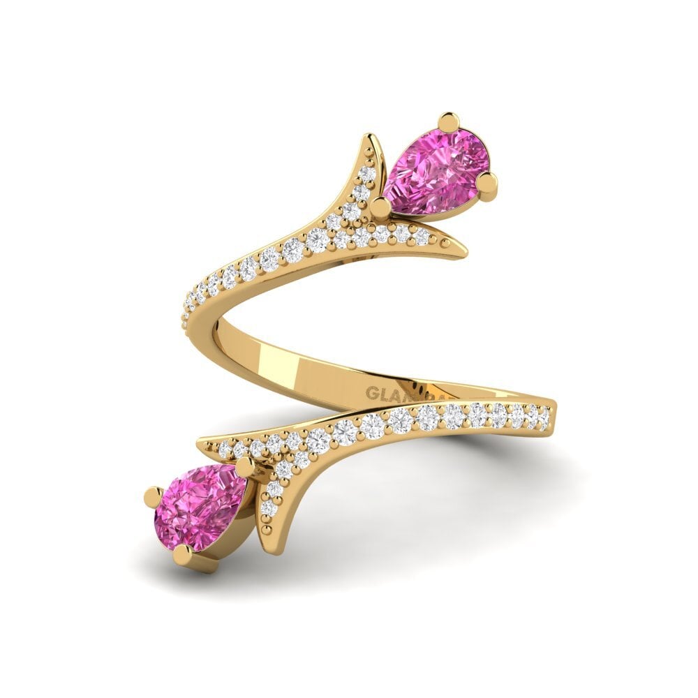 Topacio Rosa SYLVIE Anillo Viridescent