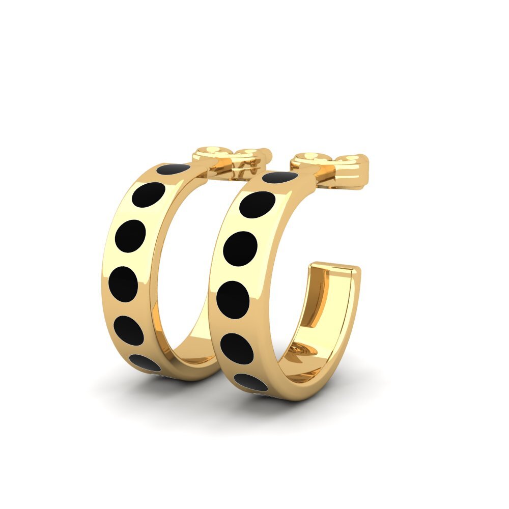 9k Oro Amarillo Pendientes Virtuosite