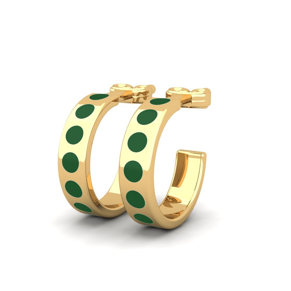 9k Oro Amarillo Pendientes Virtuosite
