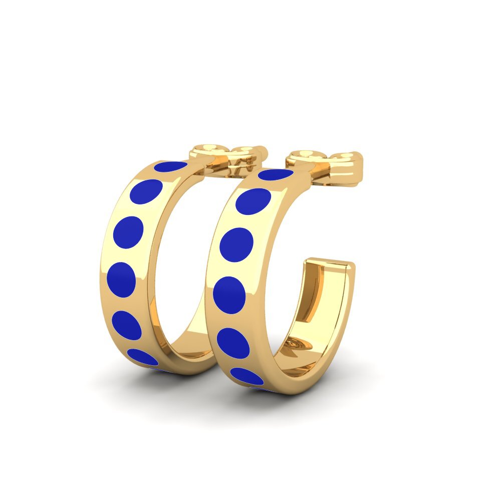 9k Oro Amarillo Pendientes Virtuosite