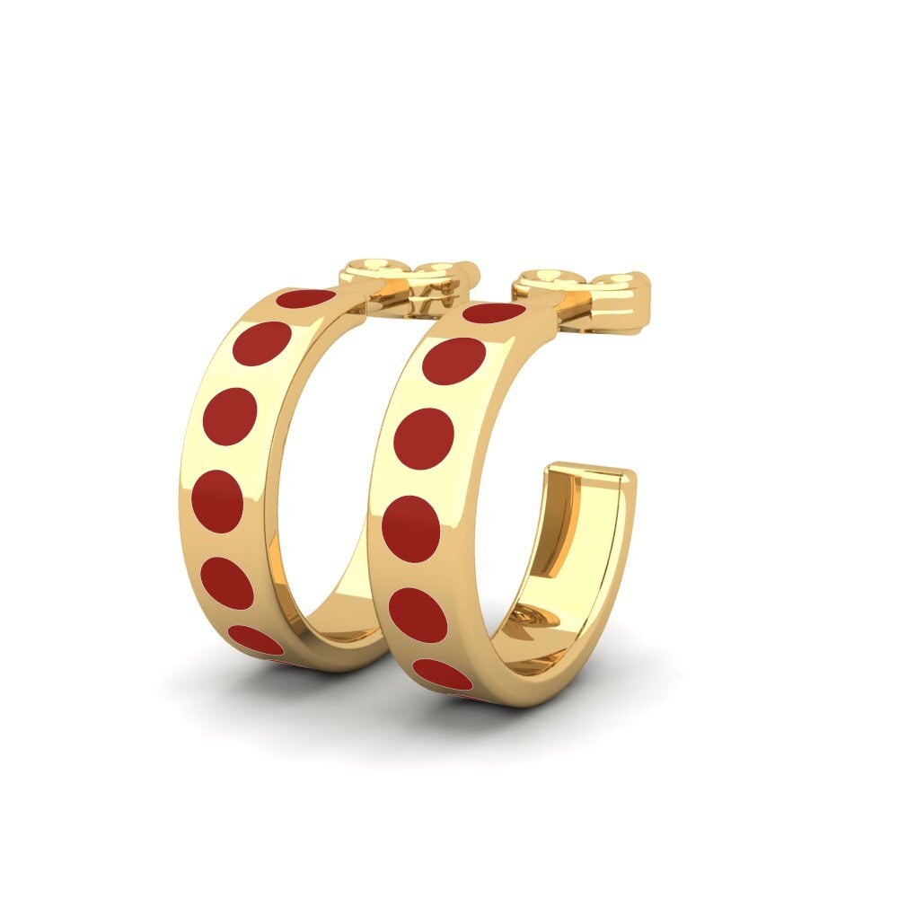 9k Oro Amarillo Pendientes Virtuosite