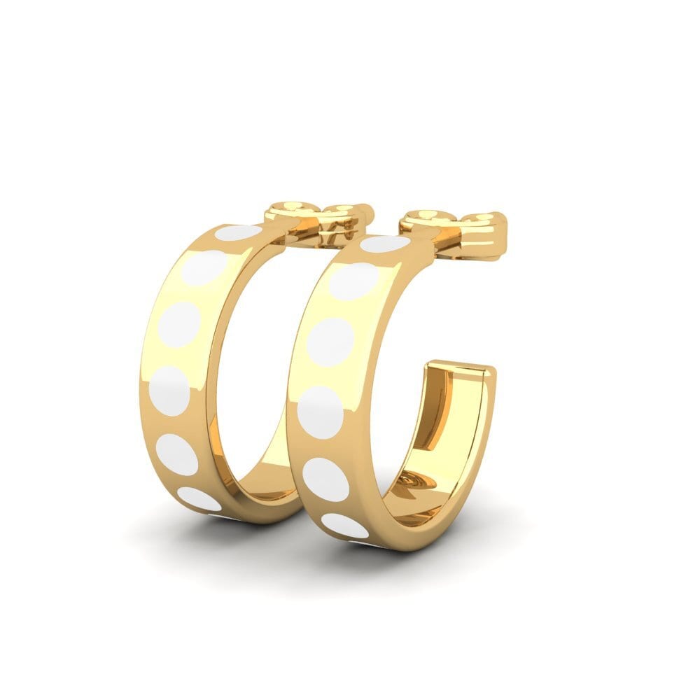 9k Oro Amarillo Pendientes Virtuosite