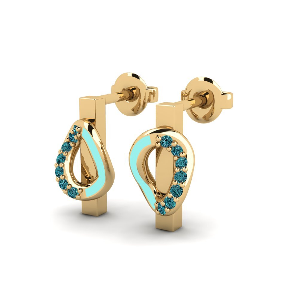 Diamante Azul Pendiente de mujer Visie