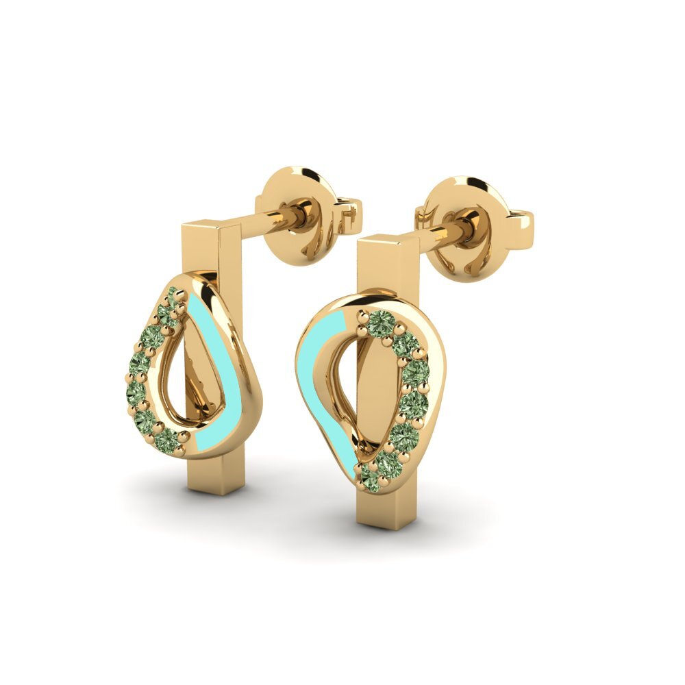 Diamante Verde Pendiente de mujer Visie