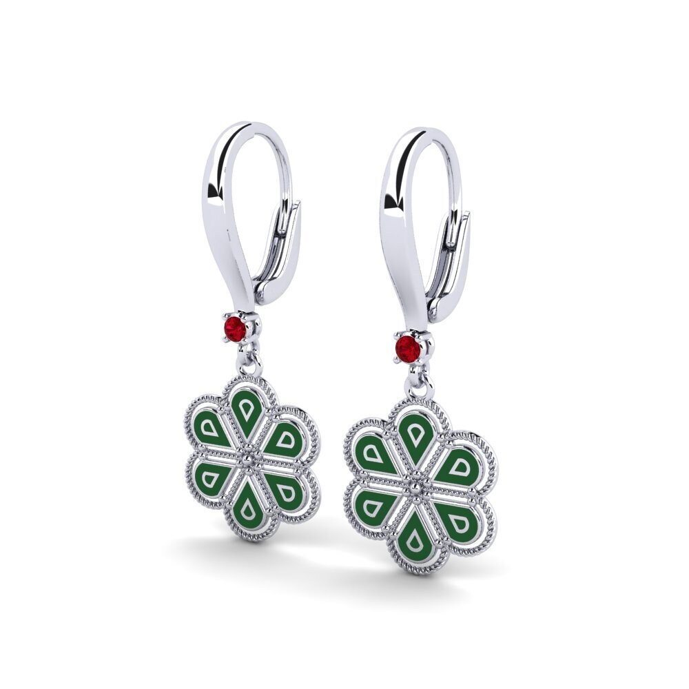 Red Zirconia Women's Earring Vittae