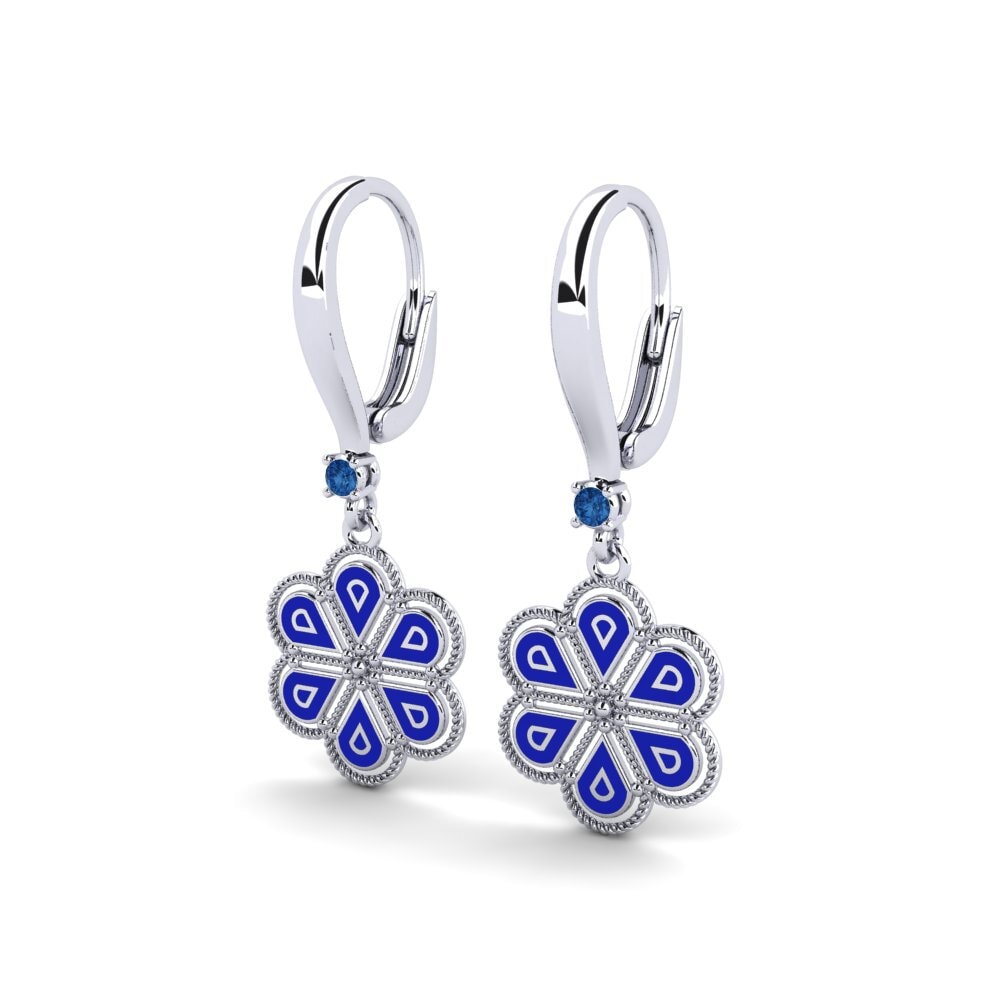 Zircone Blu Scuro Orecchino da donna Vittae