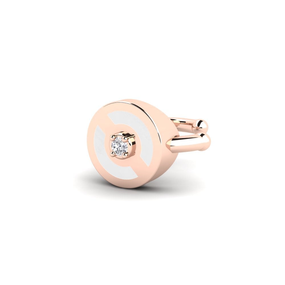 14k Oro Rosa Pendiente de mujer Vittore