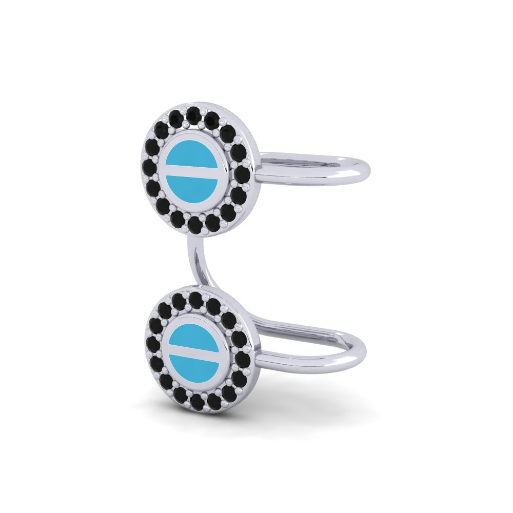 Black Sapphire Women's Earring Vivere