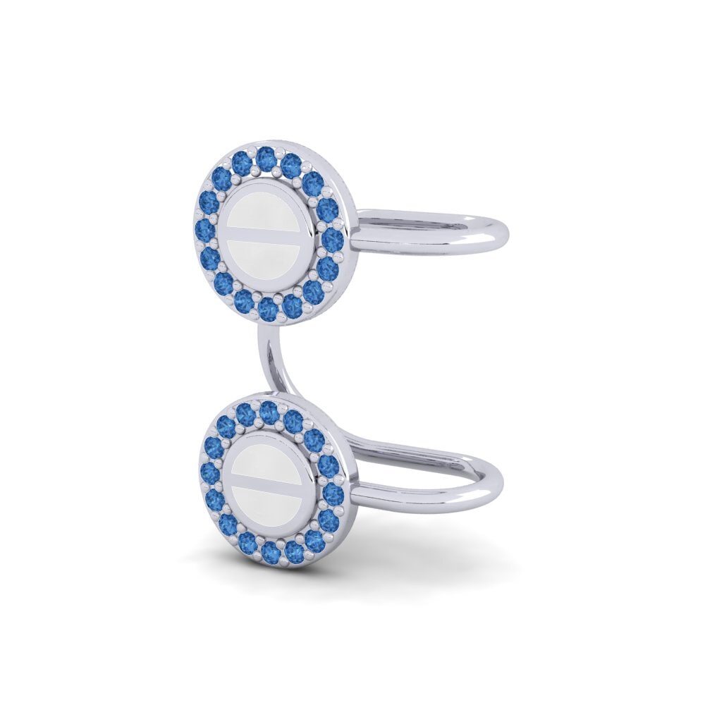 Đá Zirconia Xanh Lam Bông tai nữ Vivere