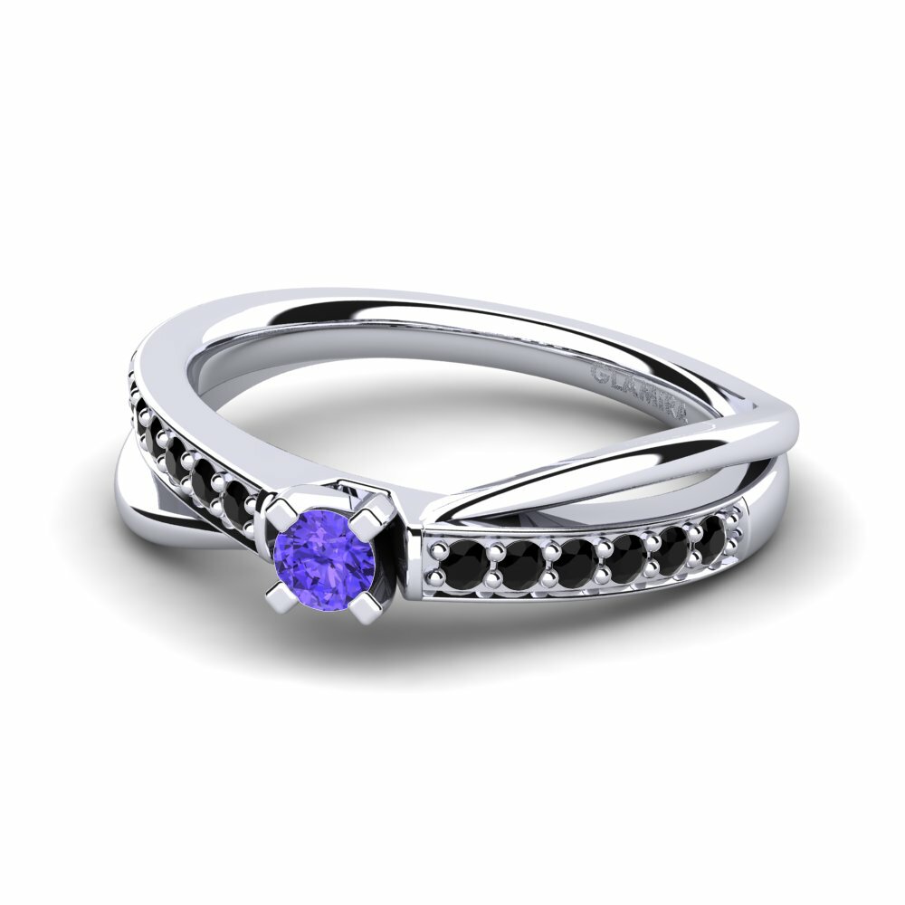 Bague de fiançailles Viviette 0.1 crt Tanzanite