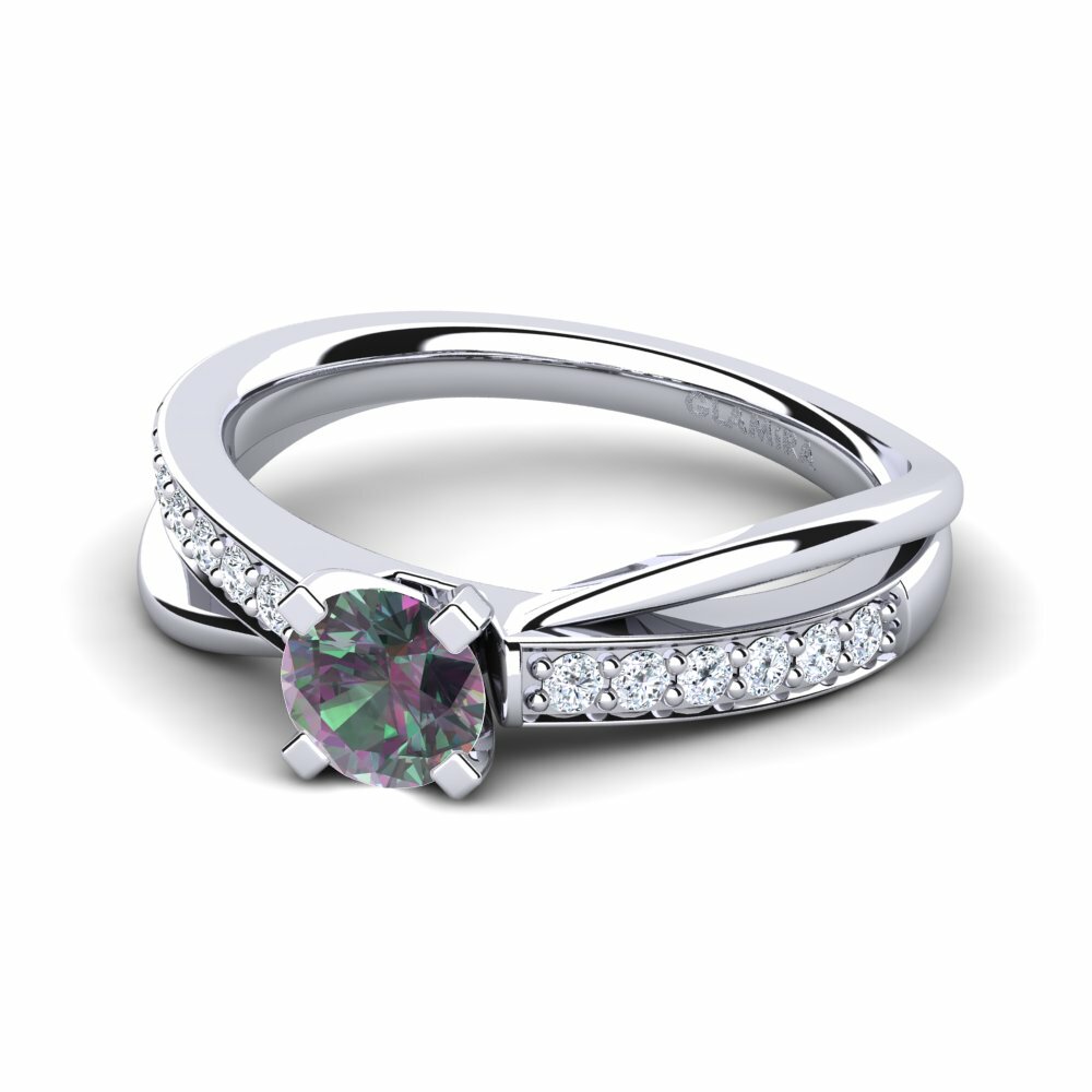 Mystic Topaz Engagement Ring Viviette