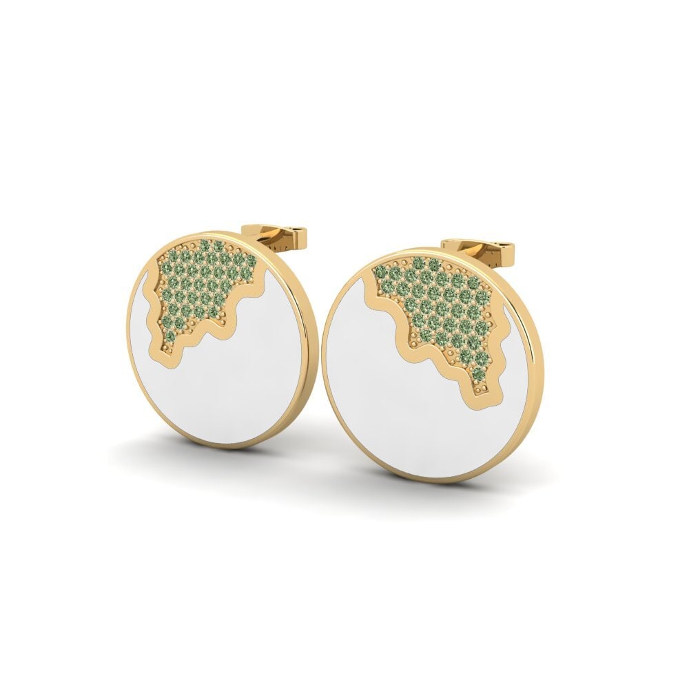 Diamante Verde Pendiente de mujer Viya
