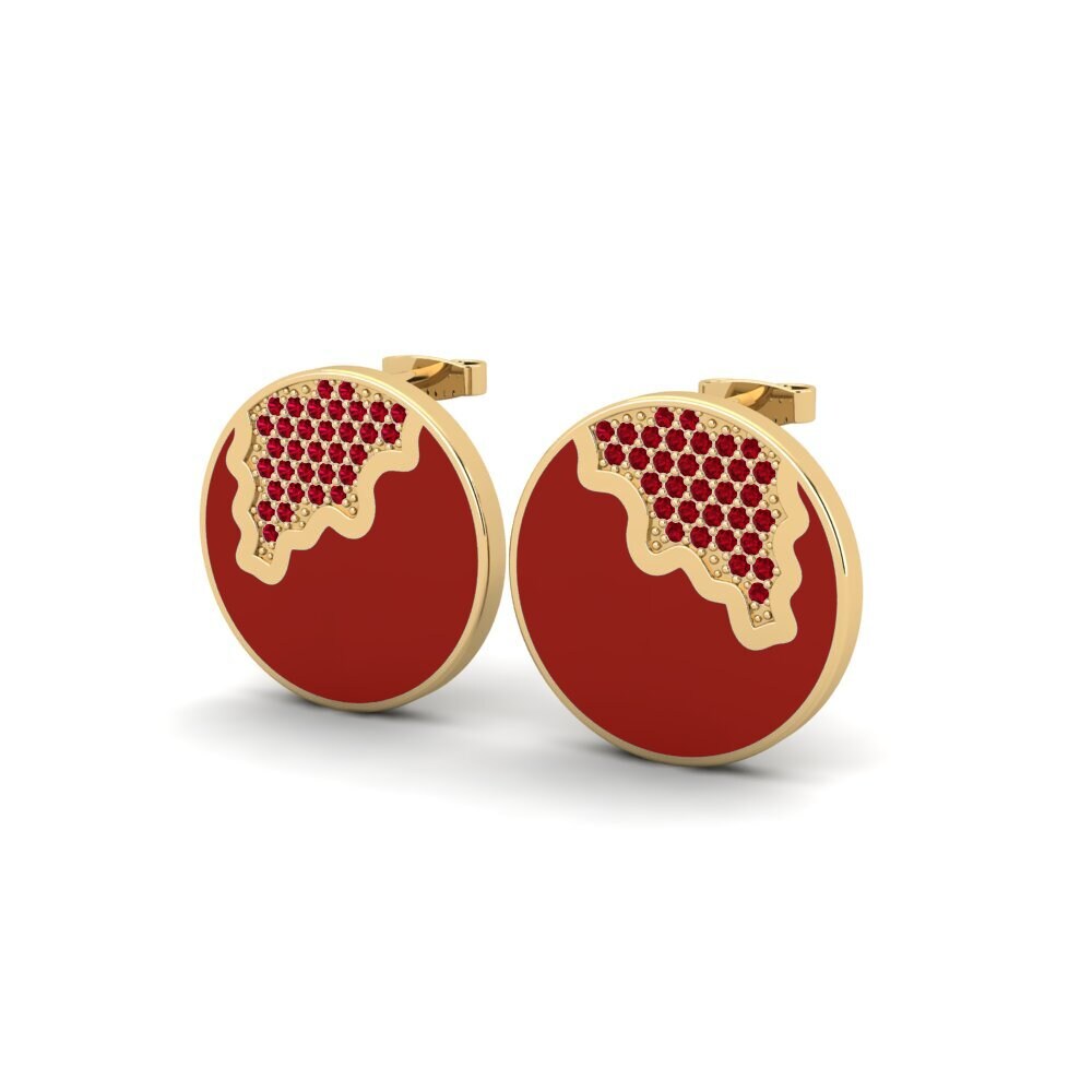 Red Zirconia Women's Earring Viya