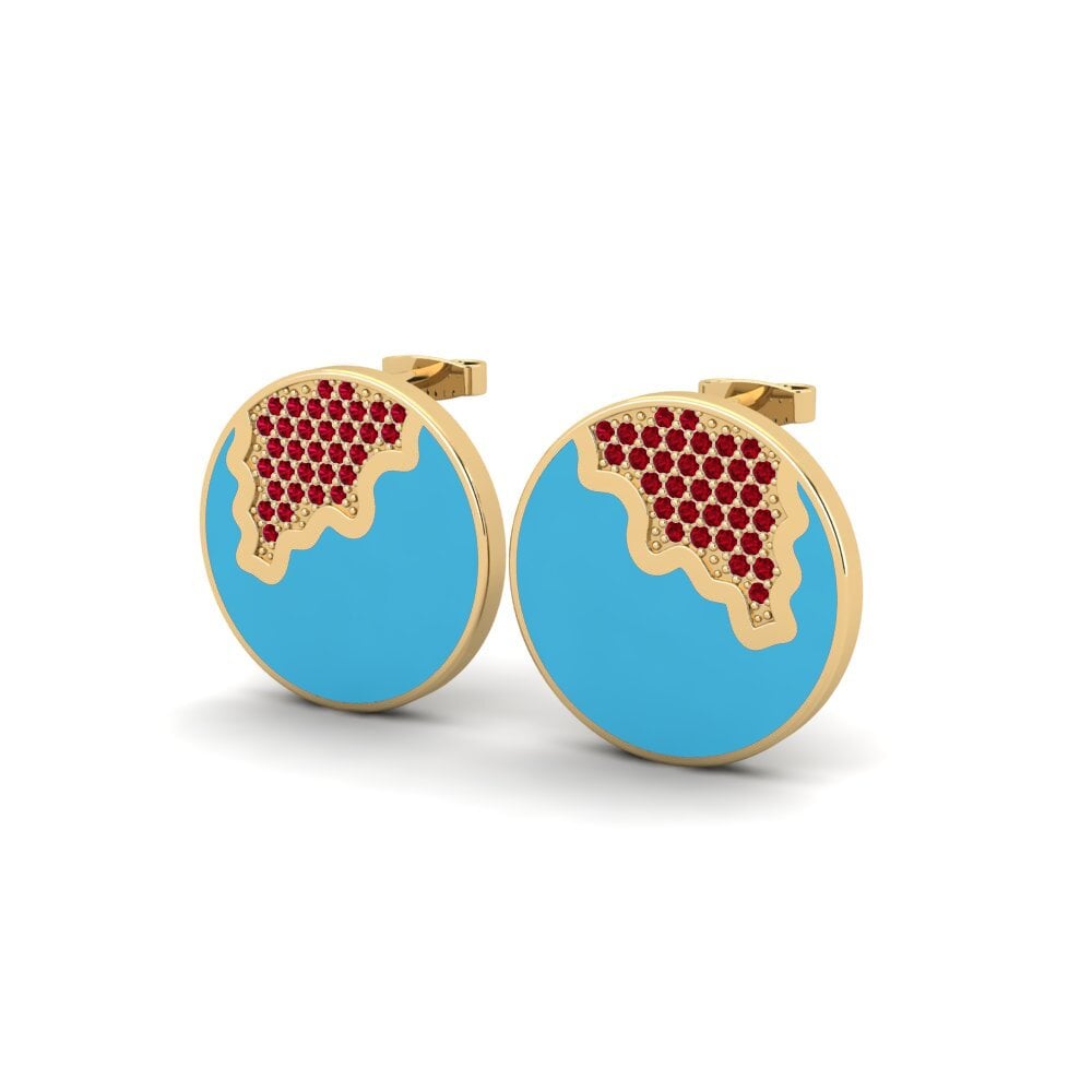 Red Zirconia Women's Earring Viya