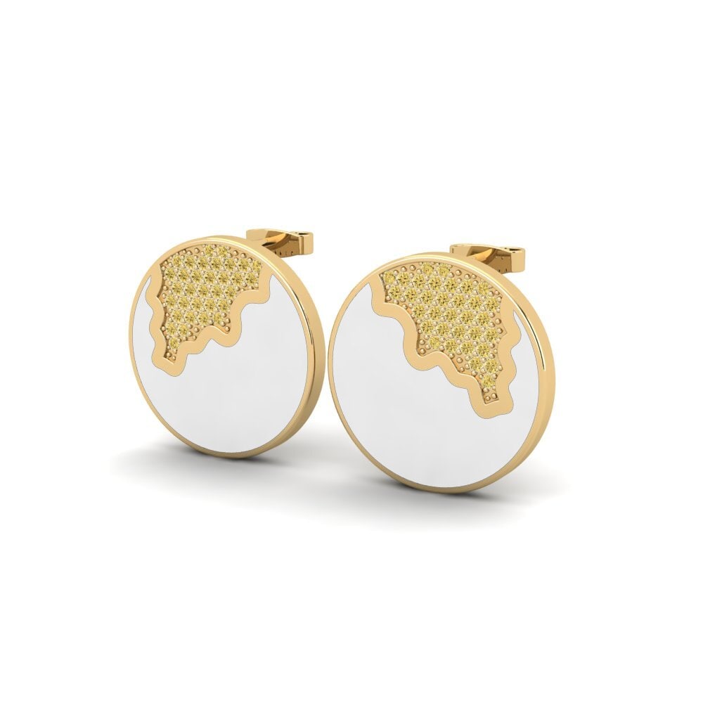 Diamante Giallo Orecchino da donna Viya