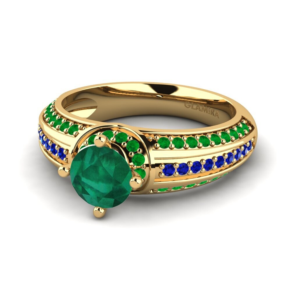 Emerald Engagement Ring Voileta