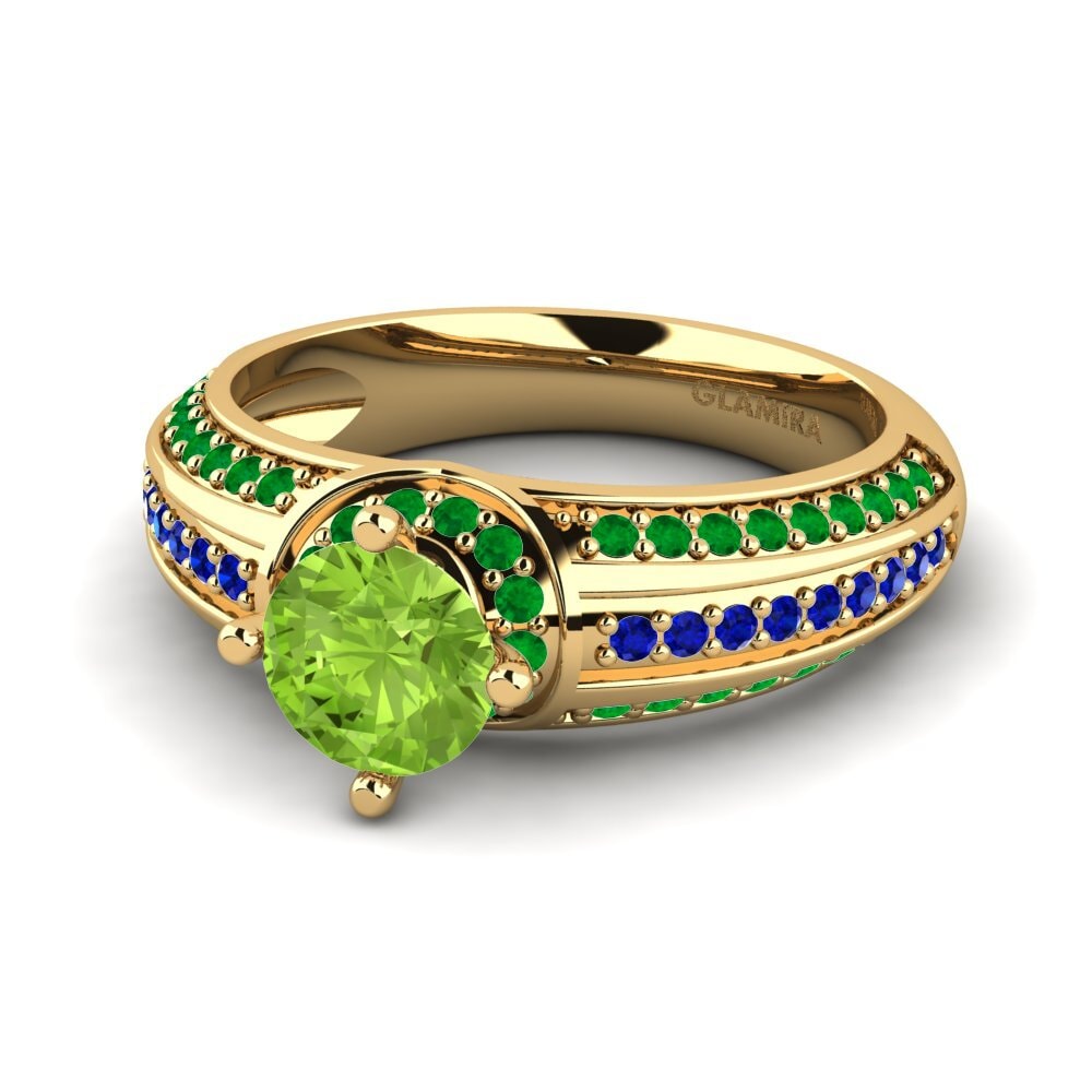 Peridot Engagement Ring Voileta