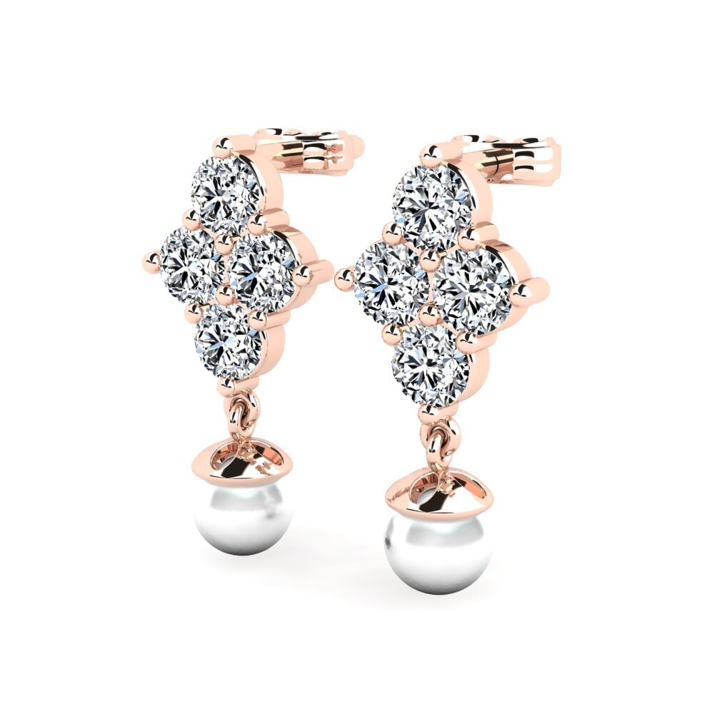 14ct Rose Gold Women's Earring Volare