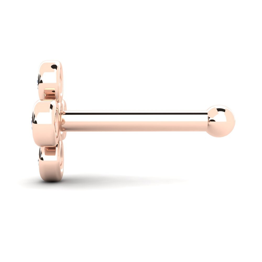 Piercing Red Color Compre GLAMIRA Piercing Nariz Von en corte Redondo 0.03 Quilates 9k Oro ...