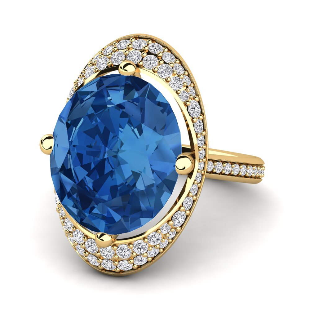 Dark Blue Zirconia Ring Vondila
