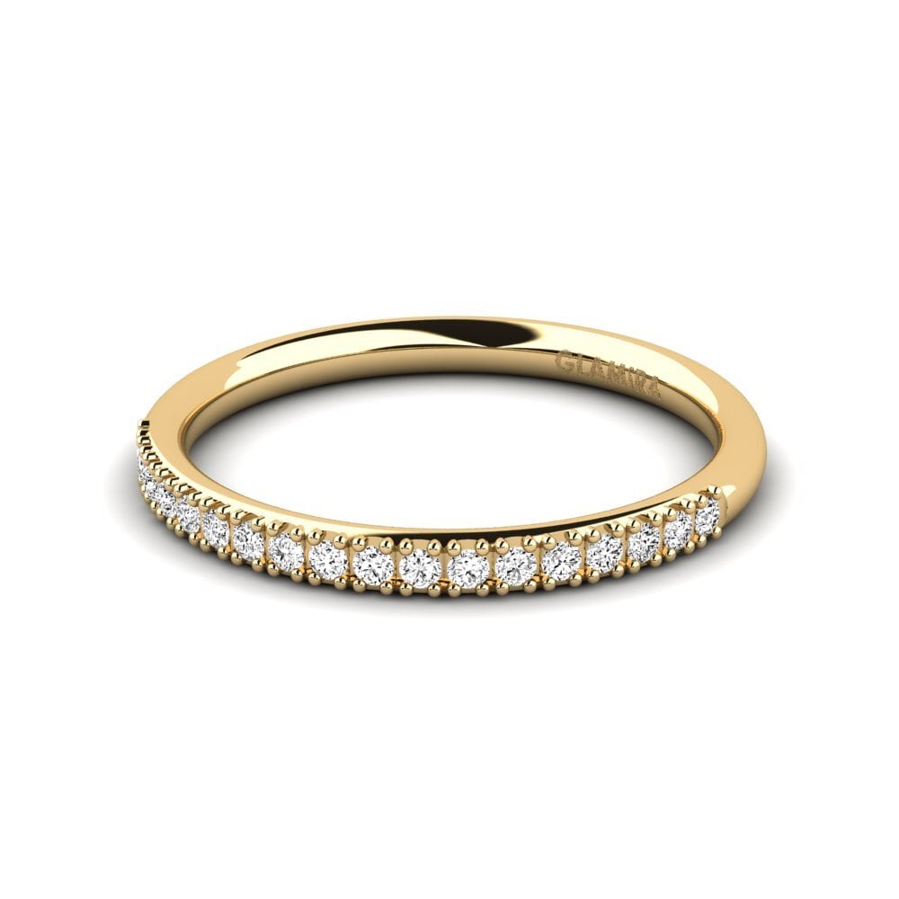 14ct Yellow Gold Moissanite Ring Vontasia