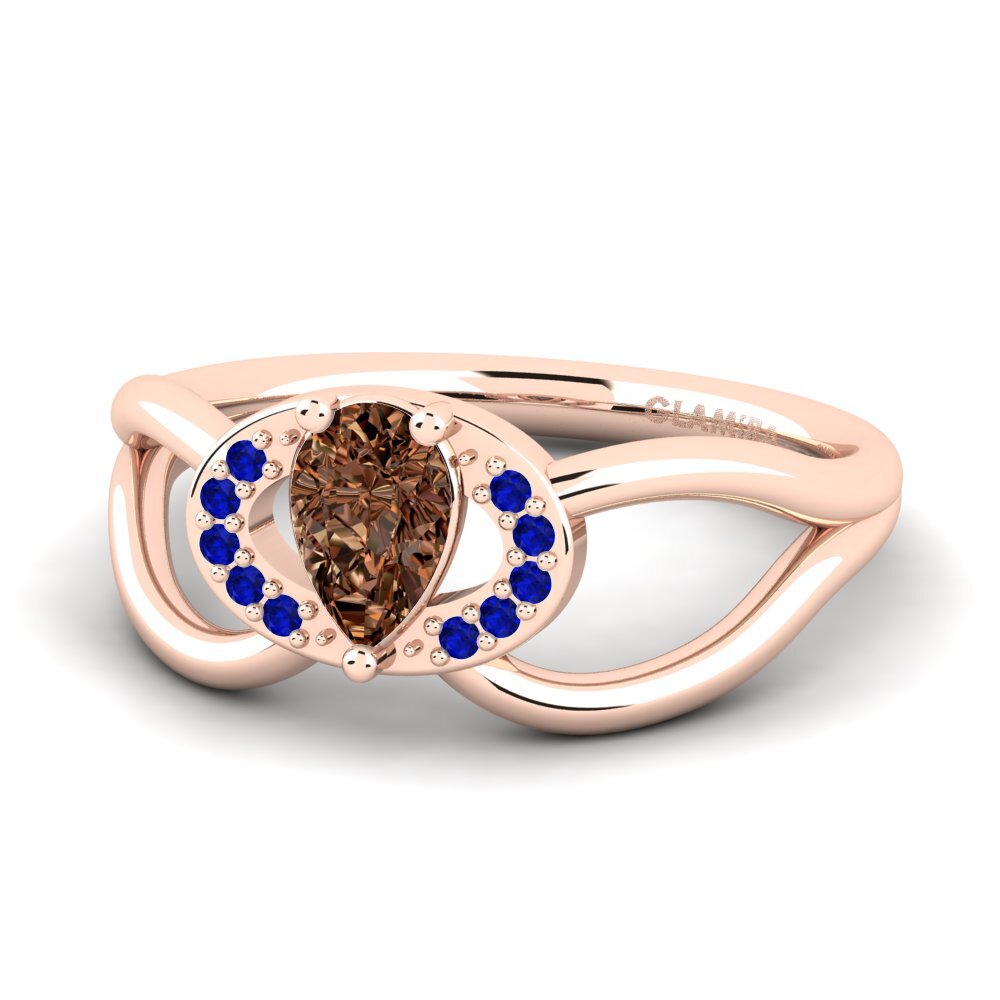 Brown Diamond Engagement Ring Vontressa