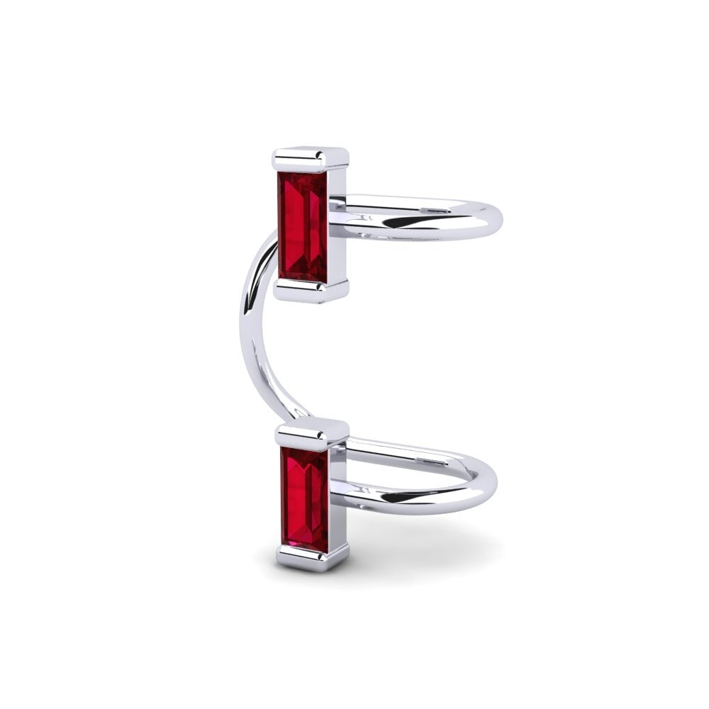 Baguette Circonita Roja Pendiente de mujer Voyou
